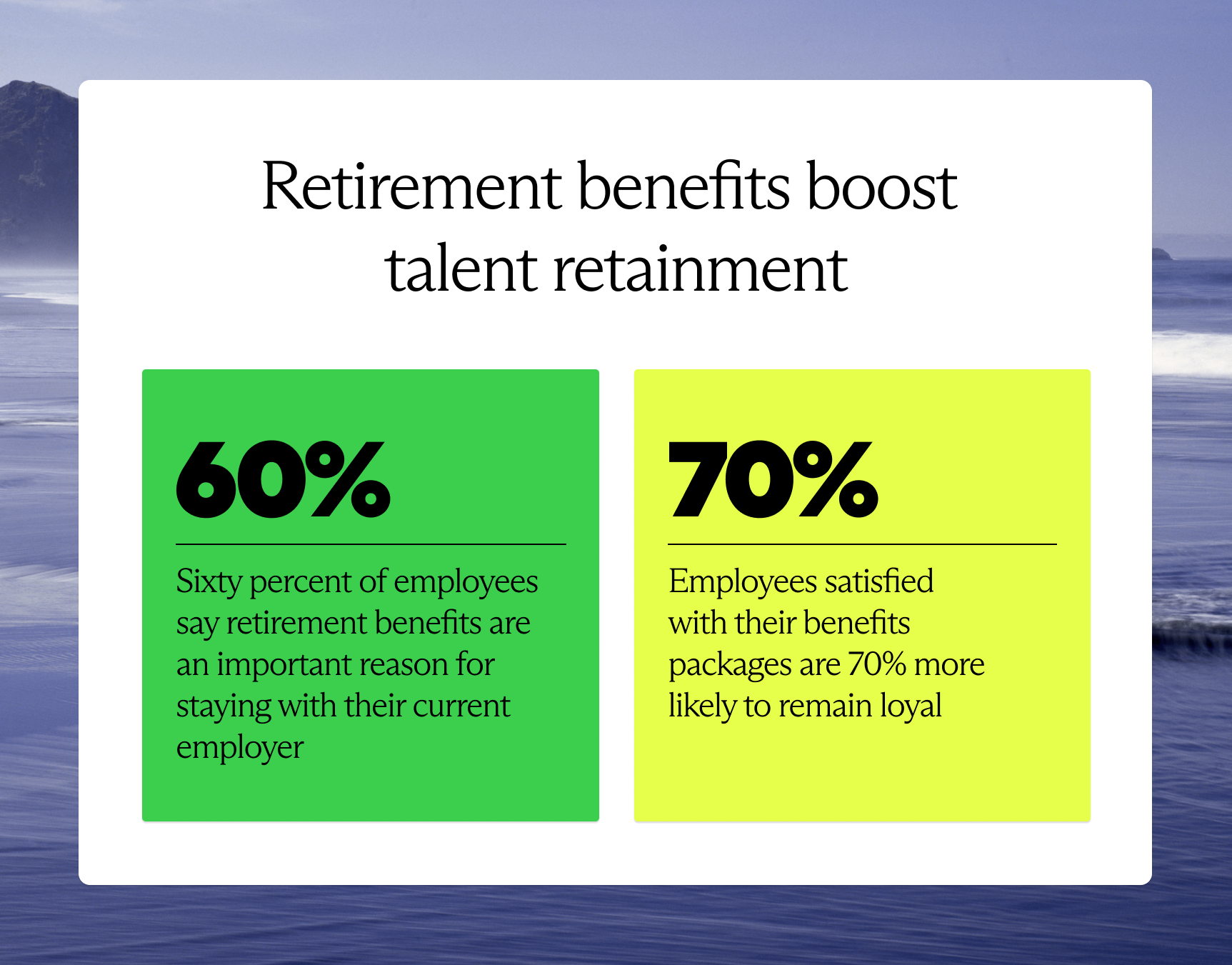 Retirement benefits boost talent retainment