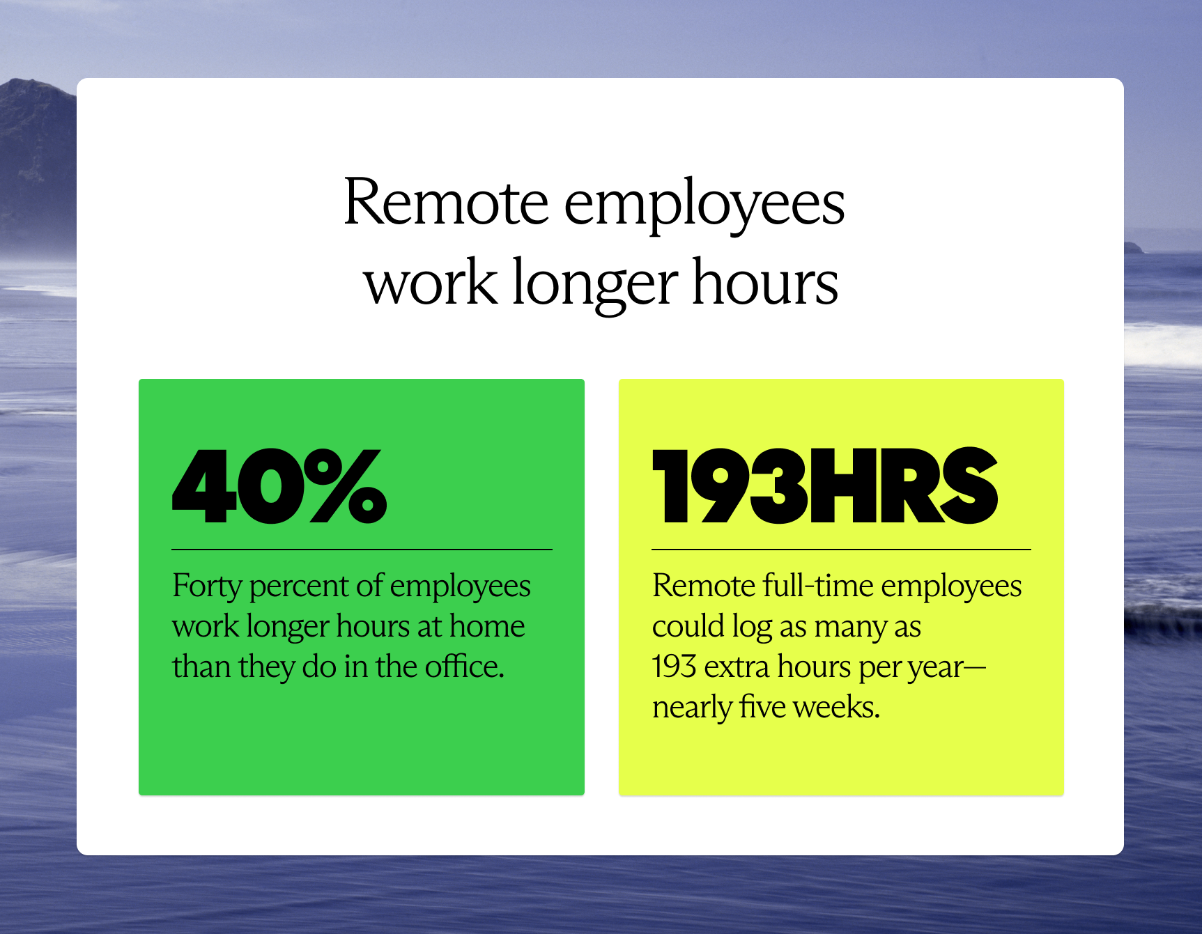 Remote employees work longer hours