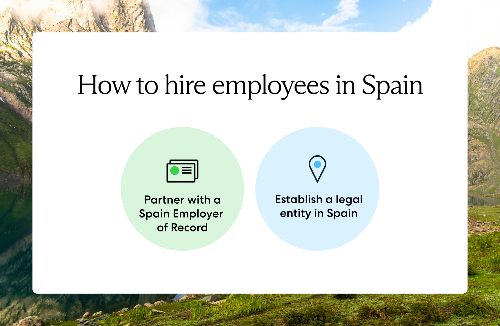 2 ways to hire employees in Spain: Partner with an employer of record and establish a legal entity
