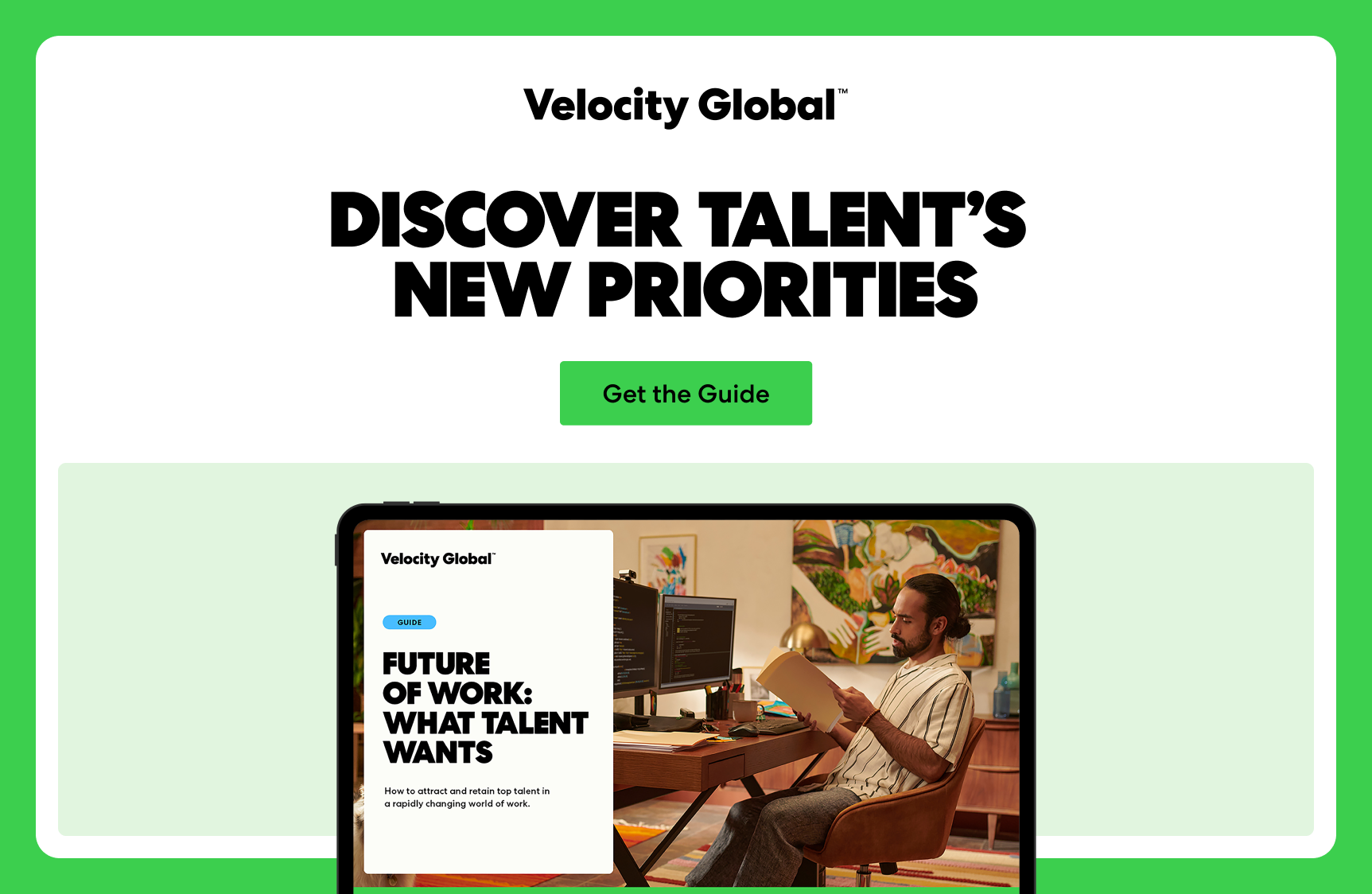 DISCOVER TALENT’S NEW PRIORITIES