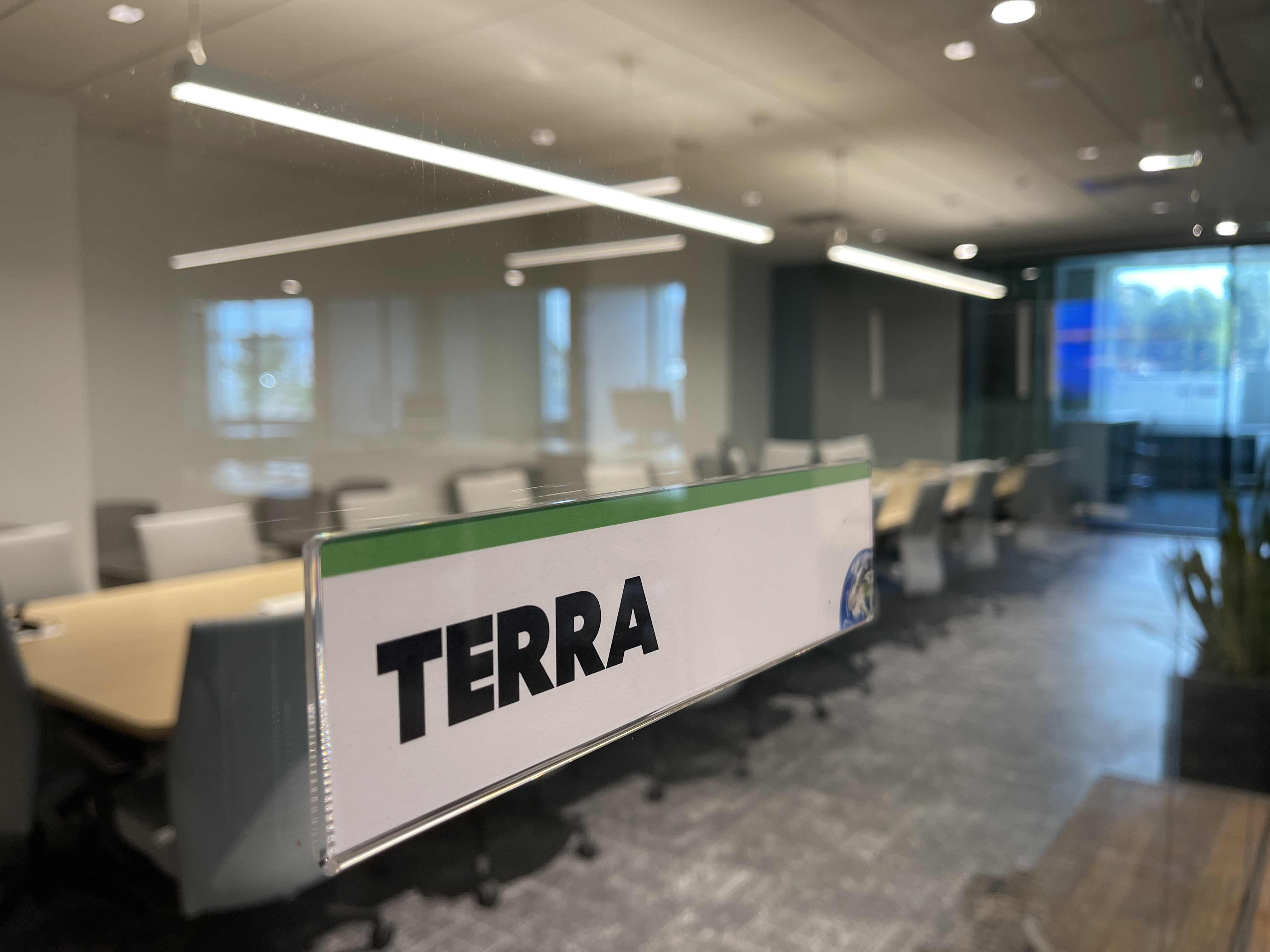 The Terra conference room is the center of our office universe and where Velocity Global gathers for all-hands meetings.
