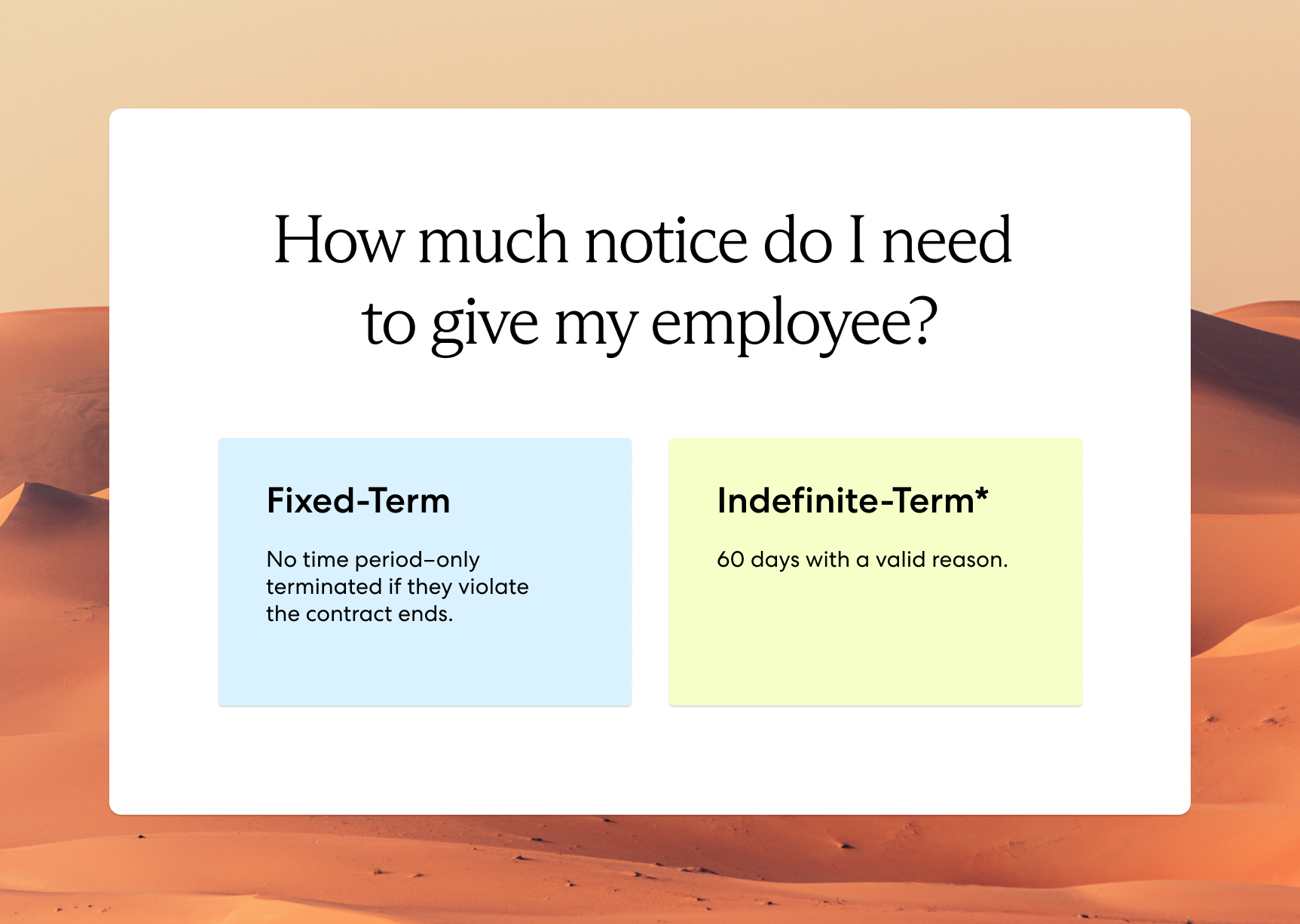 The notice period to end an indefinite-term contract in Saudi Arabia is 60 days unless otherwise stated in the contract