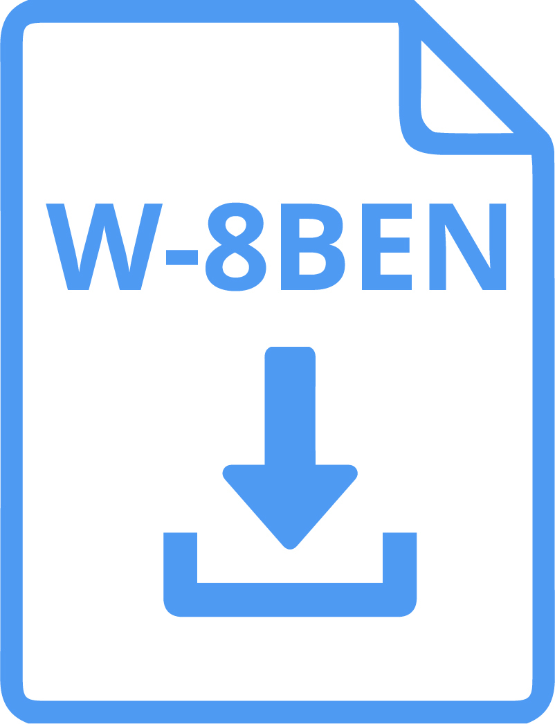 Download button for the w-8ben form