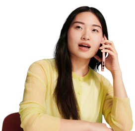 Woman talking on a mobile phone