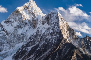 snow-capped mountains