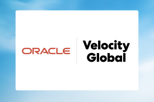 Oracle and Velocity Global logos