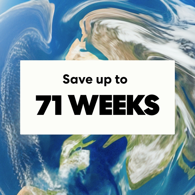 save up to 71 weeks
