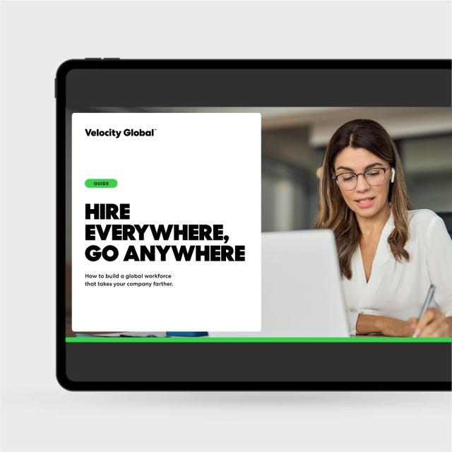Hire Everywhere, Go Anywhere Guide on a laptop screen
