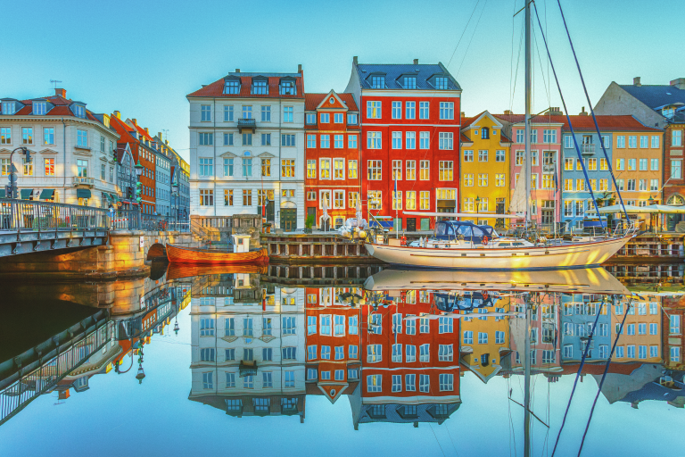 Scenic cityscape of Denmark and Greenland