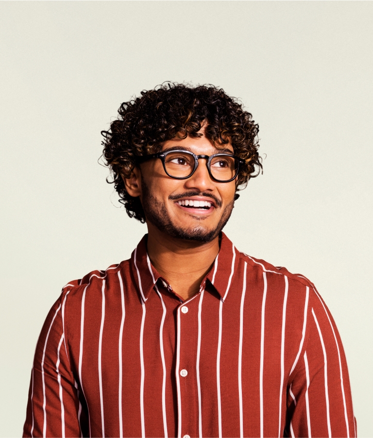 man smiling