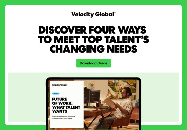 Discover four ways to meet top talent’s changing needs in this guide