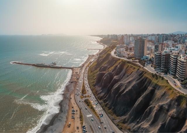 Lima, Peru's coastline